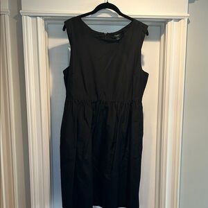 J. Crew Classic Black Midi Dress Worn only once, size 14